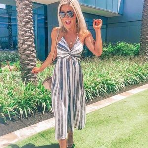 Striped Jumpsuit
